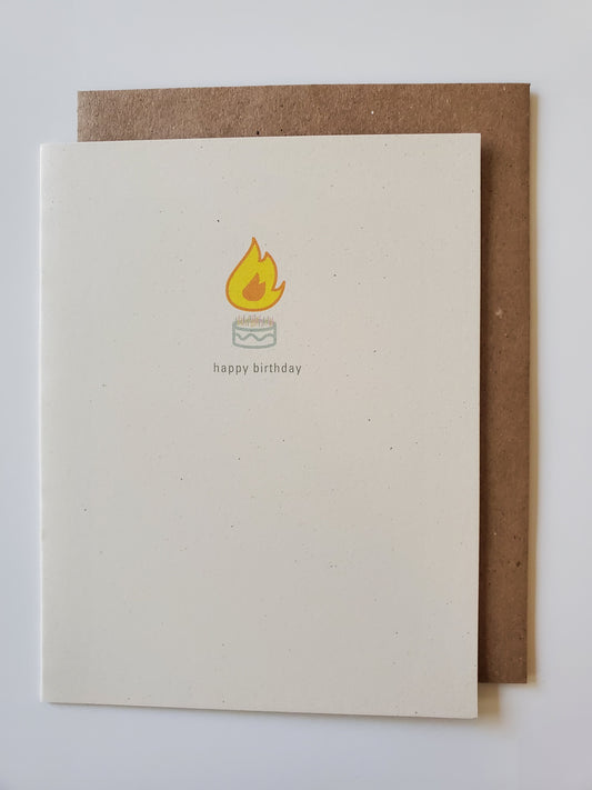 birthday - fire hazard