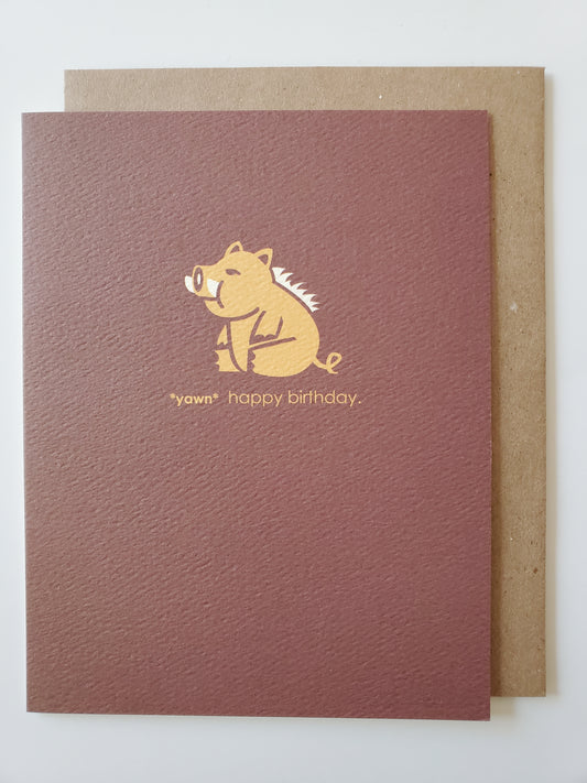 birthday - boar-ing