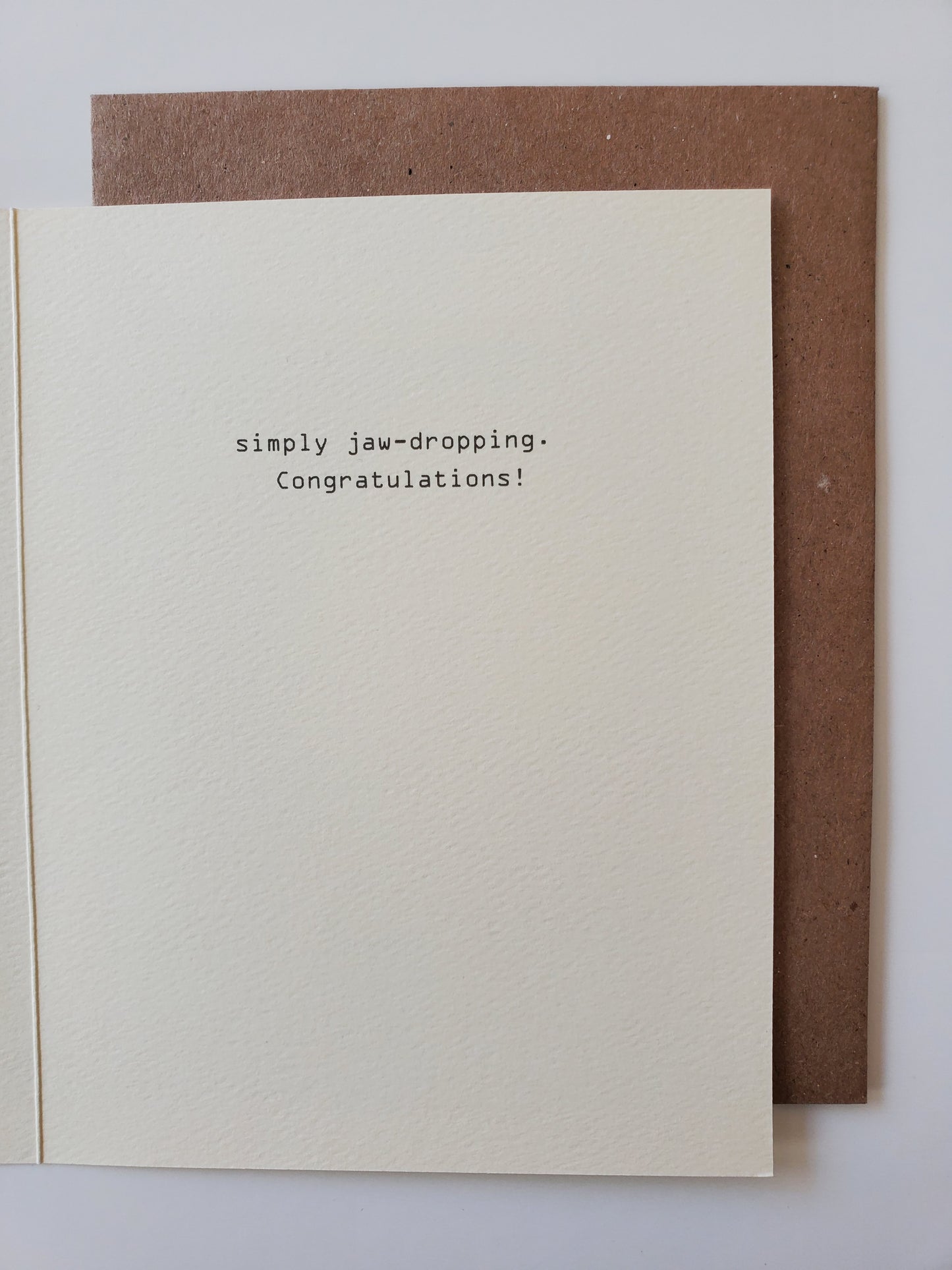 congrats - jaw dropping