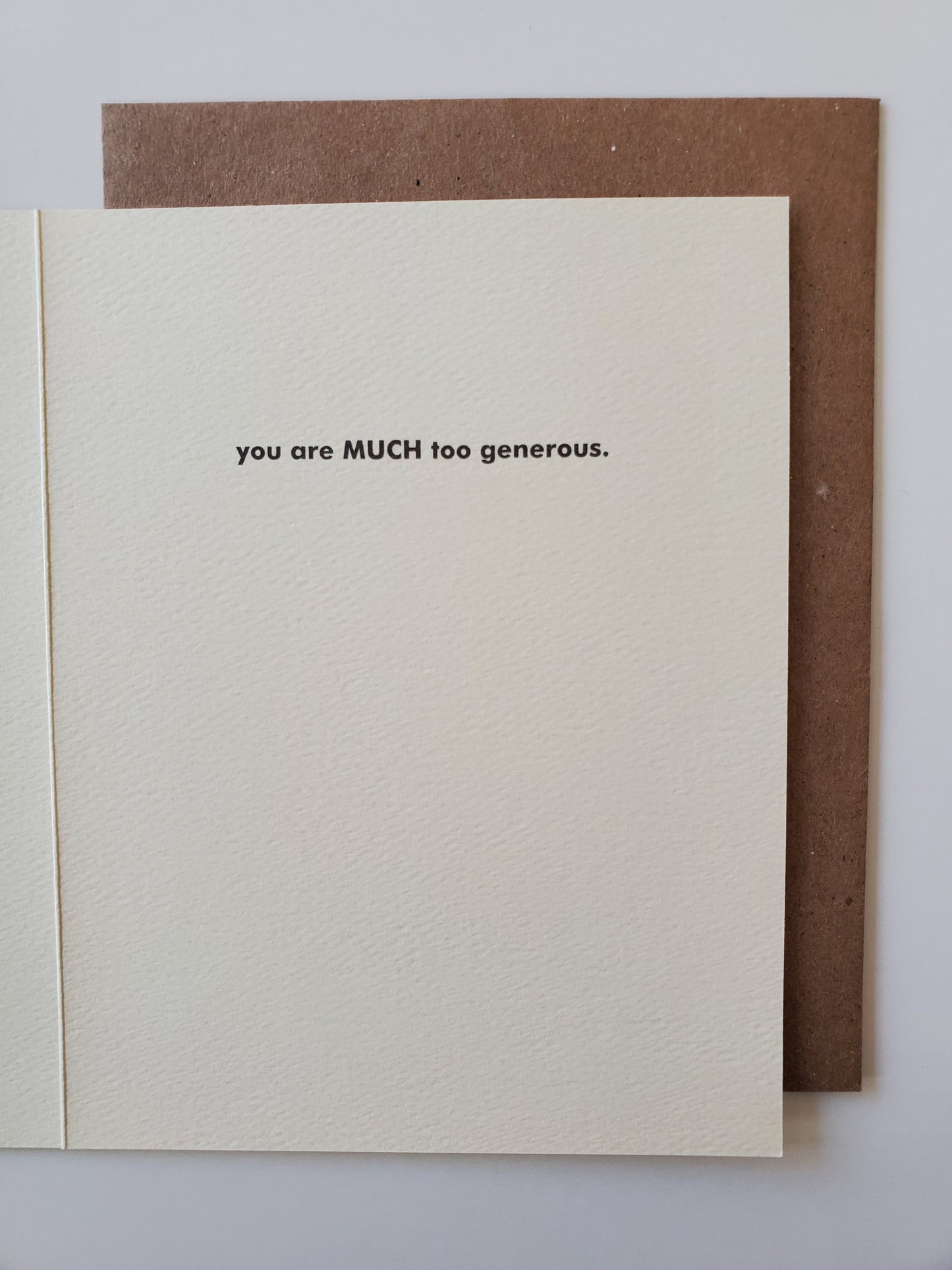 thanks - too generous