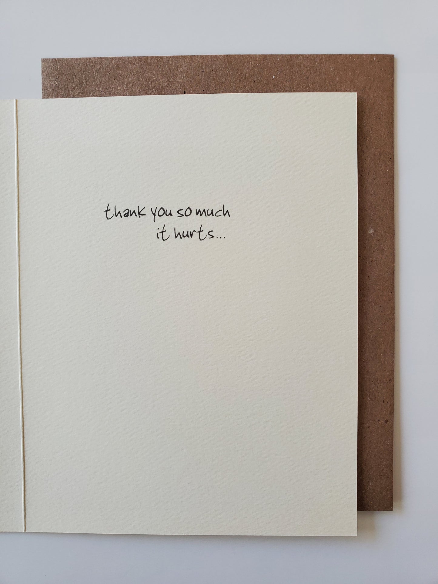 thanks - so much it hurts