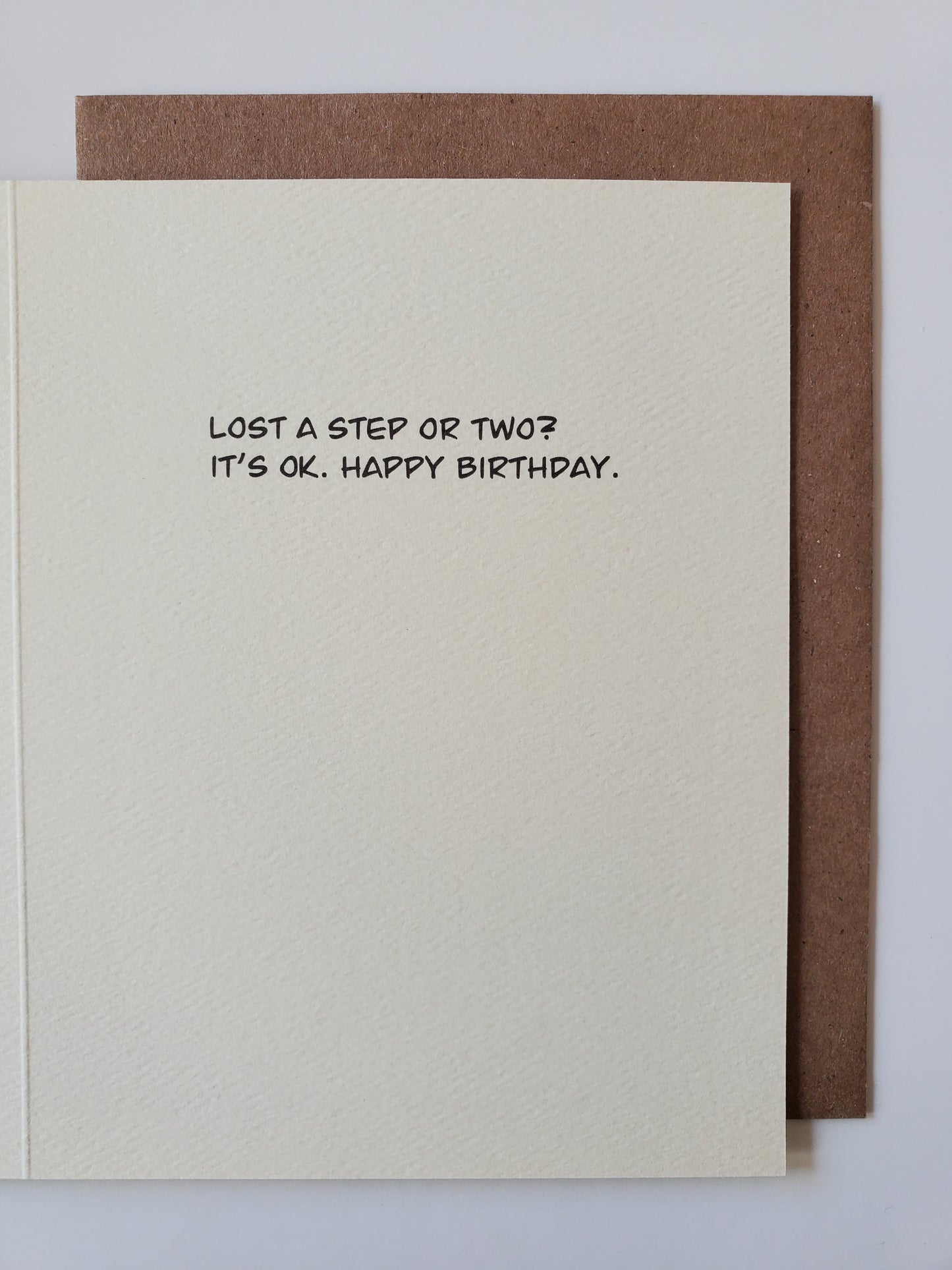 birthday - lost a step