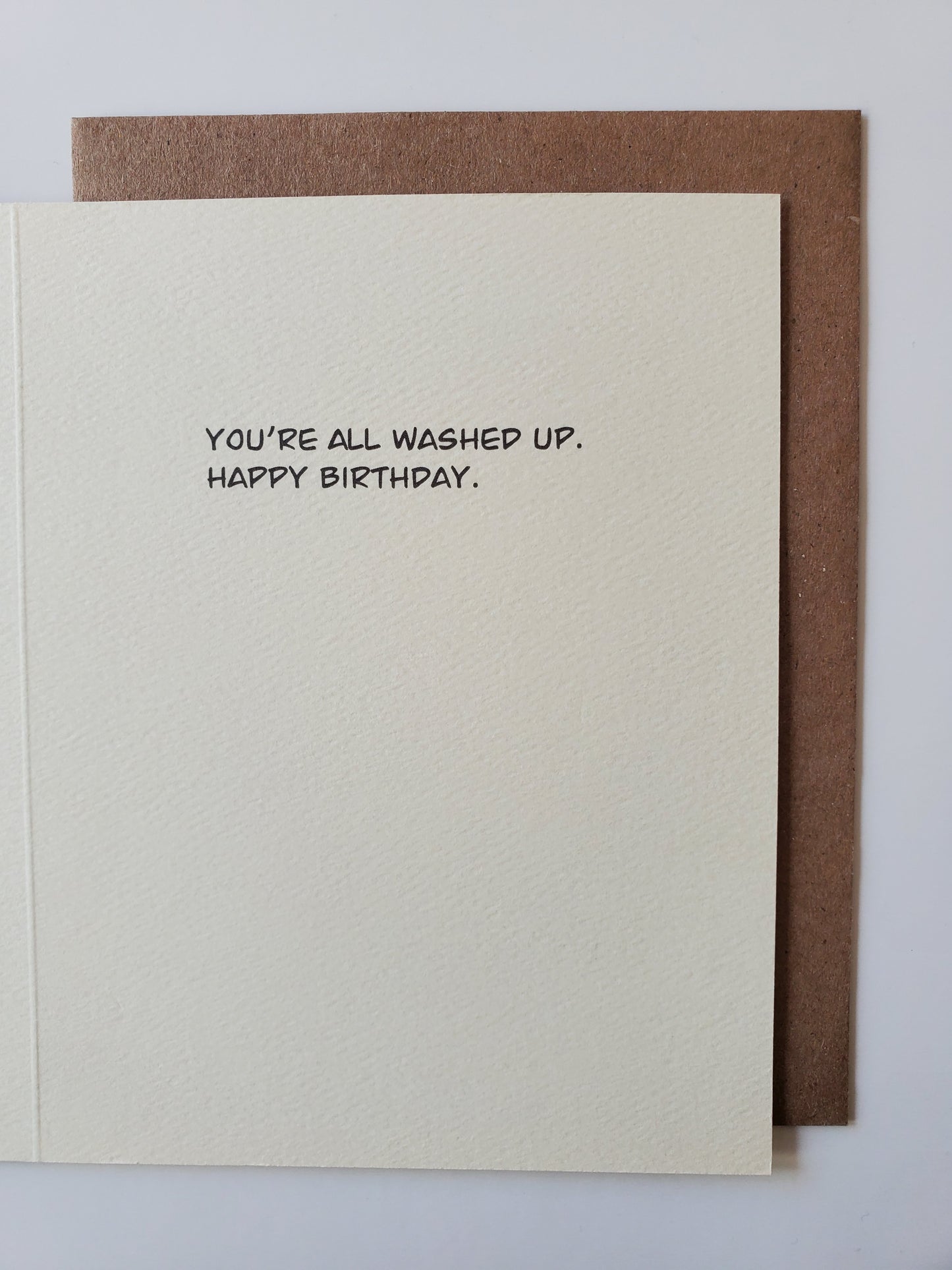 birthday - washed up