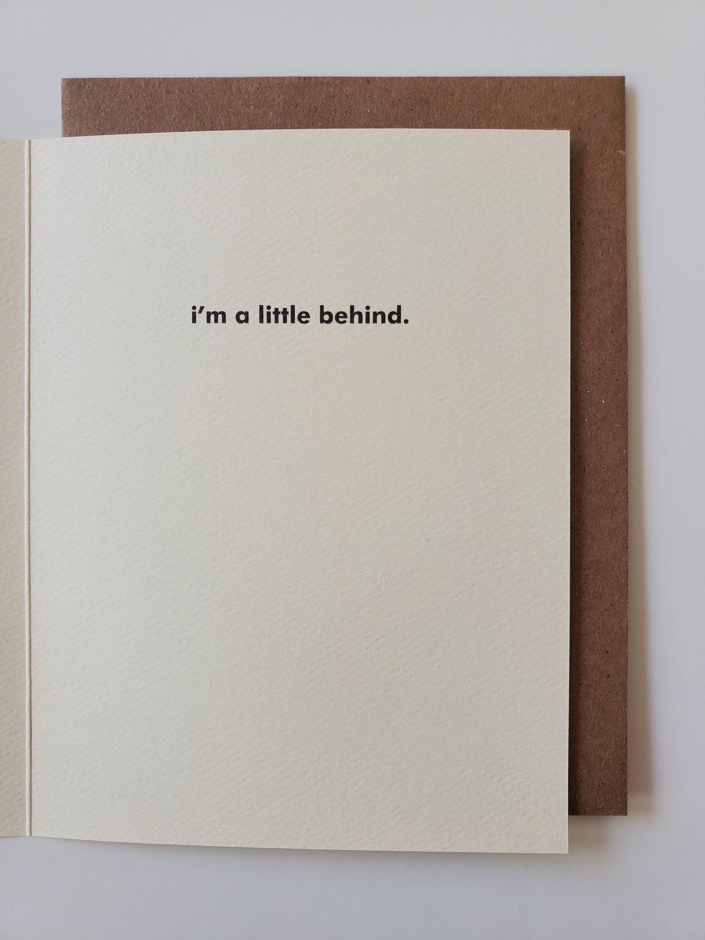 sorry - little behind