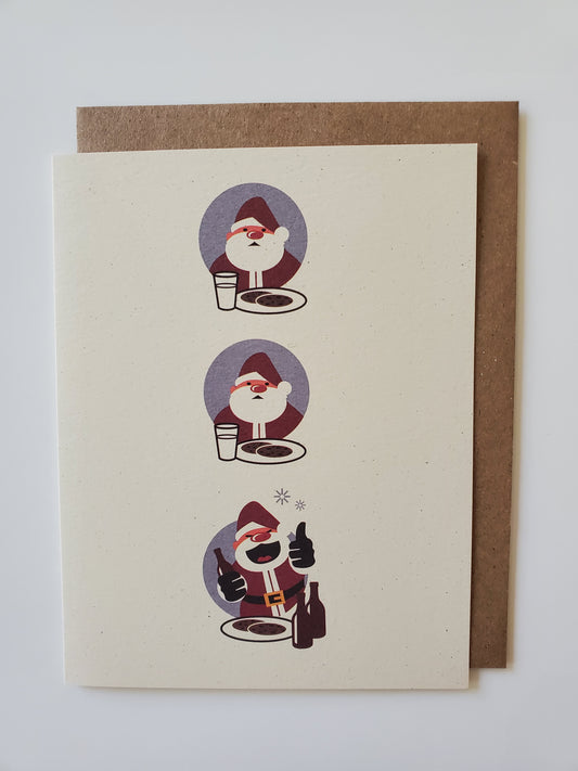 winter - santa cookies